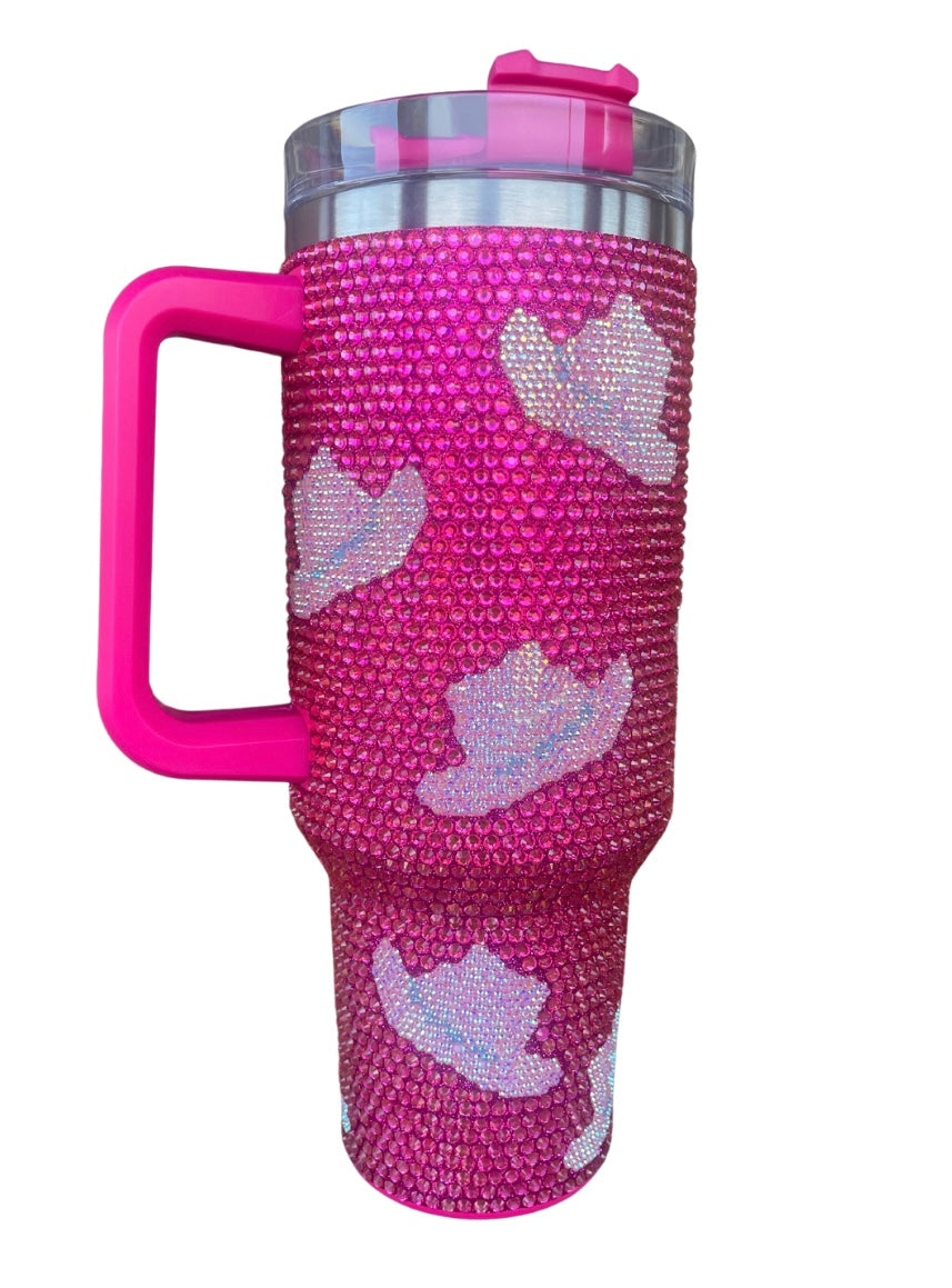 40 oz. Rhinestone Cowgirl Hat Tumbler