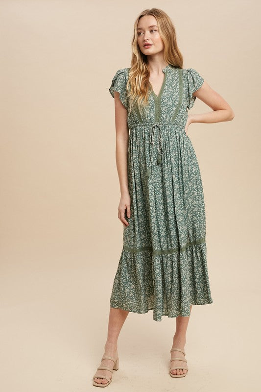 Sage green floral