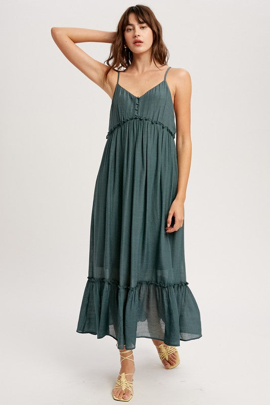 Emerald BOHO Dress