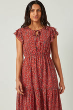 Load image into Gallery viewer, Rust Floral Dress
