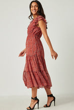 Load image into Gallery viewer, Rust Floral Dress
