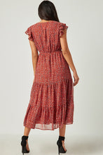 Load image into Gallery viewer, Rust Floral Dress
