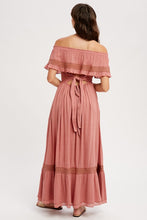 Load image into Gallery viewer, Off the Shoulder Rose Dress
