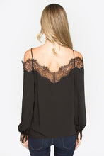 Load image into Gallery viewer, Baby Hemming Detail Lace Trim Blouse
