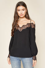 Load image into Gallery viewer, Baby Hemming Detail Lace Trim Blouse
