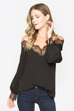 Load image into Gallery viewer, Baby Hemming Detail Lace Trim Blouse
