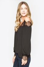 Load image into Gallery viewer, Baby Hemming Detail Lace Trim Blouse
