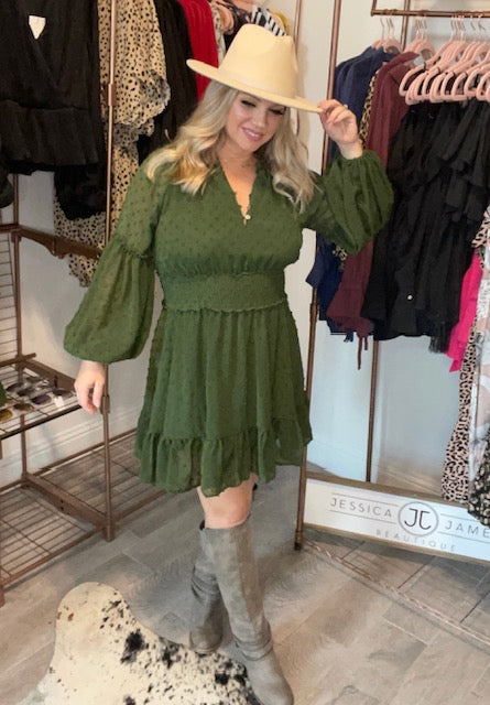 Hunter Green Dress