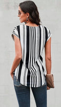 Load image into Gallery viewer, Navy Striped Blouse
