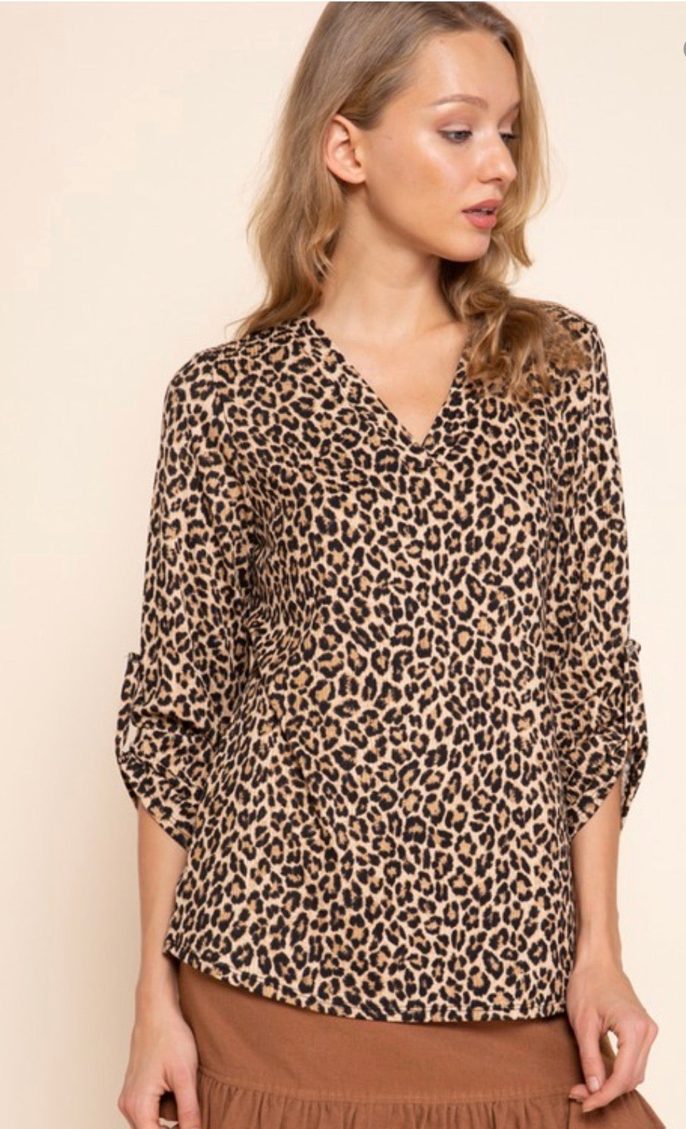 Cheetah print top