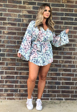 Load image into Gallery viewer, Floral Bell Sleeve Romper
